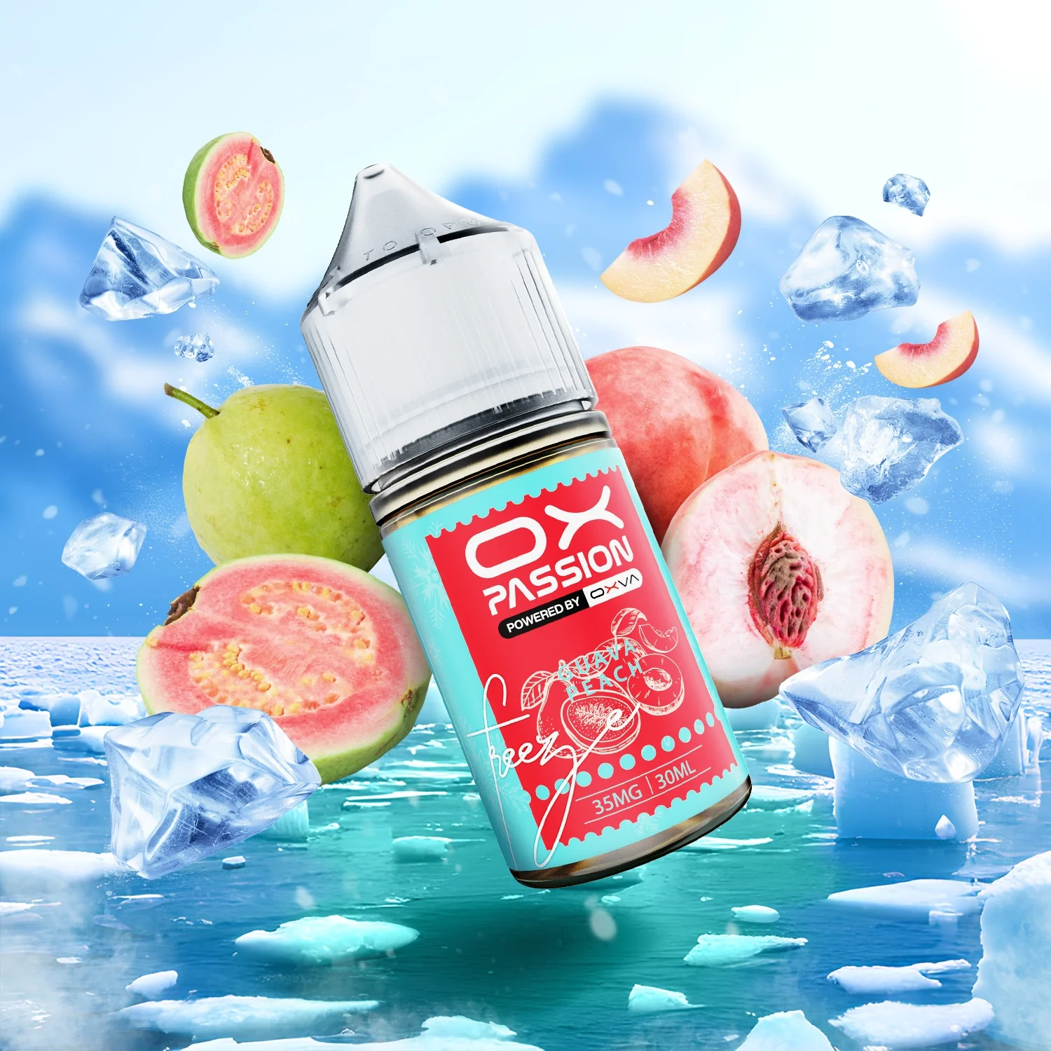 Ox Passion Freeze Flavor Guava Peach 30ml By Oxva