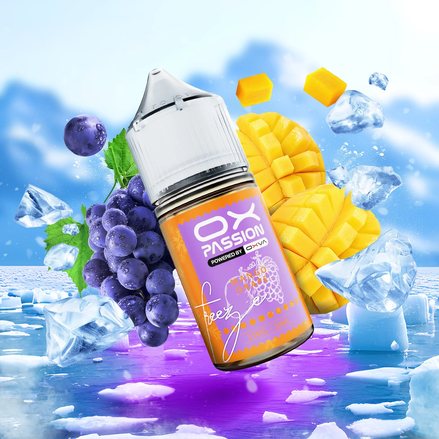 Ox Passion Freeze Flavor Mango Grape 30ml By Oxva