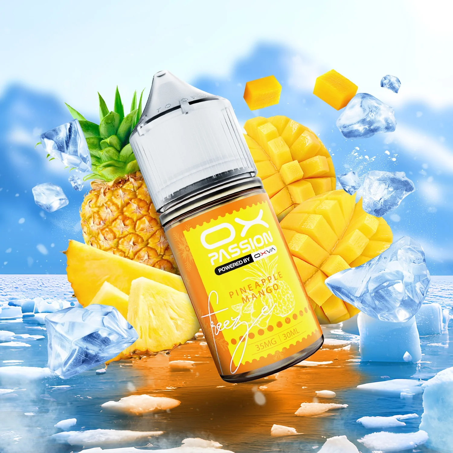 Ox Passion Freeze Flavor Pineapple Mango 30ml By Oxva