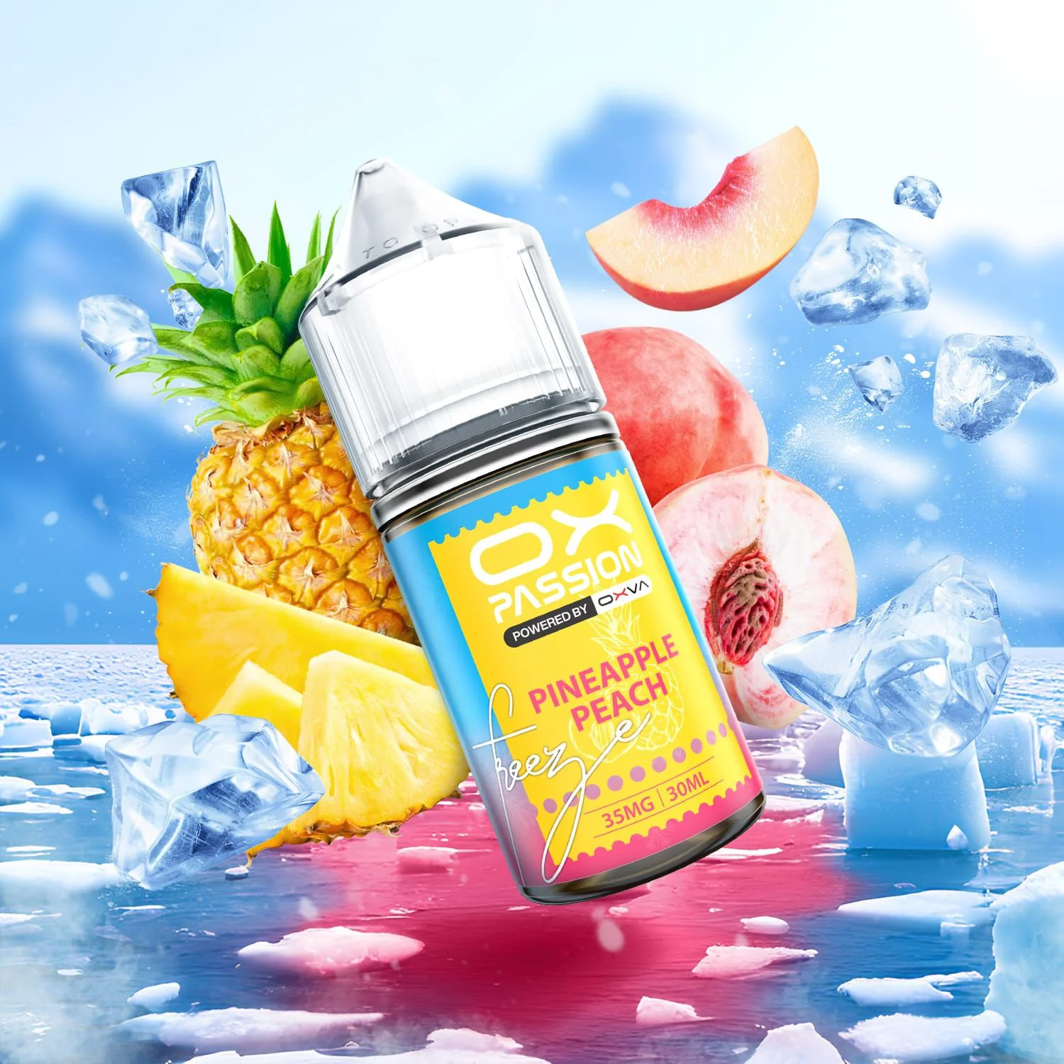 Ox Passion Freeze Flavor Pineapple Peach 30ml By Oxva