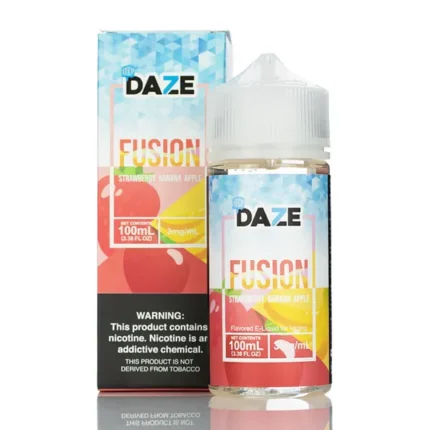 Daze ICED STRAWBERRY RED’S APPLE E-JUICE 100ml  (3mg -6mg)