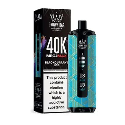AL FAKHER CROWN BAR MEGA MAX BLACK CURRENT ICE 40000 PUFFS