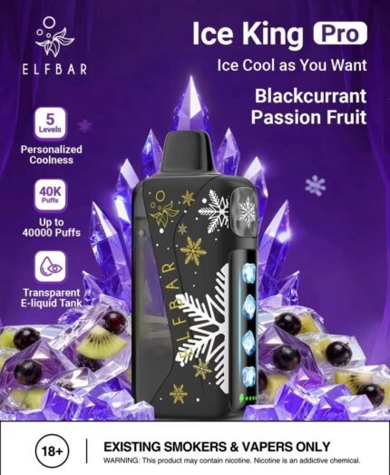 ELF BAR ICE KING PRO-40K BLACKCURRENT PASSION FRUIT