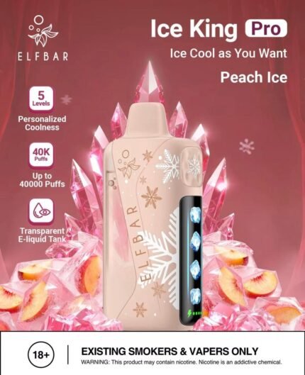 ELF BAR ICE KING PRO-40K PEACH ICE