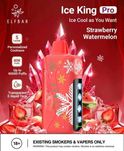ELF BAR ICE KING PRO-40K STRAWBERRY WATERMELON