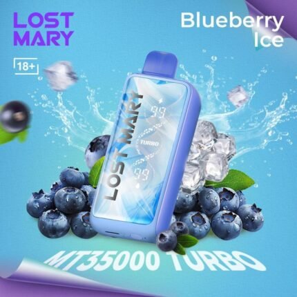 Lost Mary MT35000 Turbo Disposable Vape – Blueberry Ice (20/50mg)
