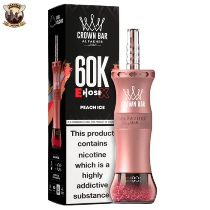 PEACH   ICE   -   AL   FAKHER   EHOSE   X   60K   PUFFS   DISPOSABLE